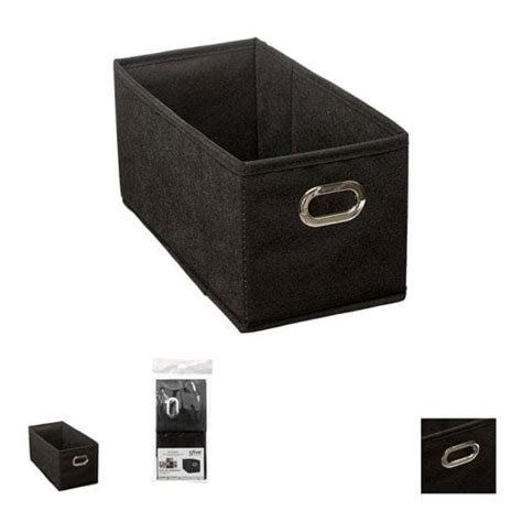 Boîte de rangement pliable noire 15x31 cm Electro Dépôt