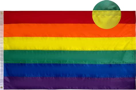 Yozo Durable Lgbt Rainbow Pride Flag 3x5 Outdoor Indoor India Ubuy