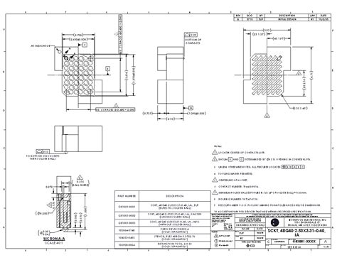 GR1081-0001 datasheet - SCKT, 48G40 2.53X3.31-0.40, IA, EUT. High ...