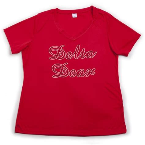 Delta Dear Womens T Shirt Red 20 Ttl Emporium