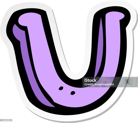 stiker kartun huruf  ilustrasi stok  gambar  alfabet