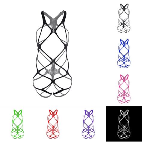 Lovenature Adult Lingerie Fishnet Body Stockings Bodysuit Women S Sleepwear Babydoll Dress MY
