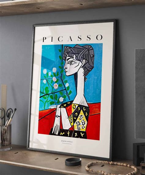 Pablo Picasso Jacqueline With Flower Poster Duwart Art Print