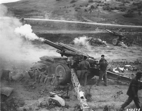 Photo Mm Howitzer M Of Us Th Infantry Division Korea