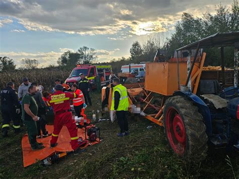 Bărbat rănit lângă Lugoj dus cu elicopterul SMURD la spital Știri