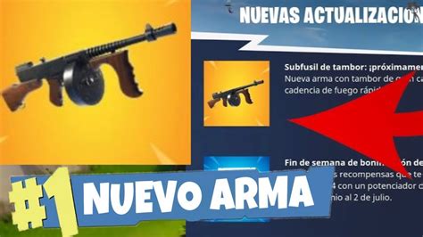 Nuevo Arma Subfusil De Tambor Llegara A Fortnite Ernesto Raven