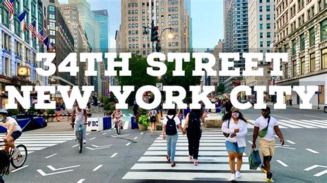 ⁴ᴷ⁶⁰ Reopening New York City Walking 34th Street Youtube