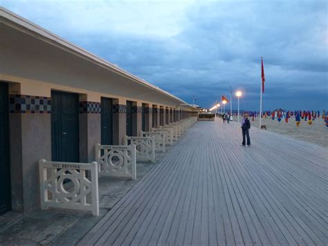 'Promenade des Planches' (the boardwalk) in Deauville (Normandy, France)