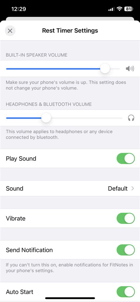 rest timer fitnotes ios