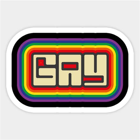 Gay Gay Sticker TeePublic