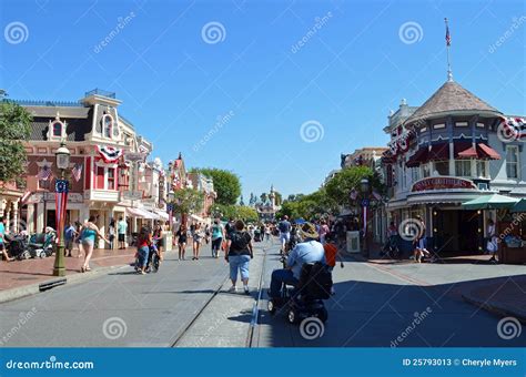 main street disney editorial stock photo image  street