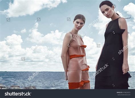 Стоковая фотография 474823072 Beautiful Sexy Woman Fashion Model Brunette Shutterstock