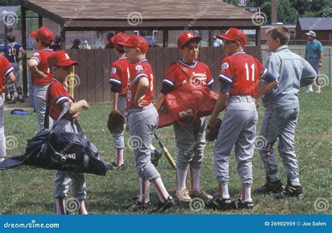 Group of Little League Baseball Players Editorial Stock Image - Image ...