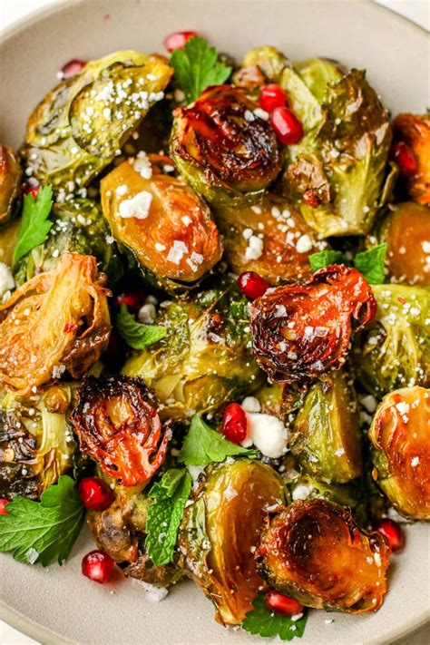 Crispy Roasted Brussel Sprouts With Hot Honey Glaze Legally Healthy Blonde