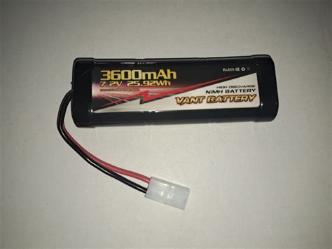 3600mah 7.2V Vant NiMH Battery with Tamiya Connector | Supercheap Hobbies