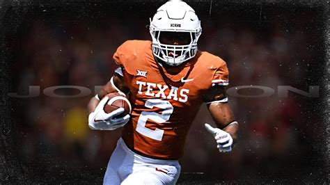 Roschon Johnson 🔥 Texas Rb Highlights ᴴᴰ Youtube