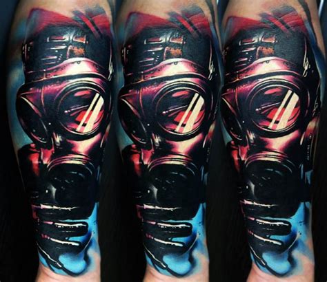 Gas Mask Tattoo By Dmitriy Gorbunov Post