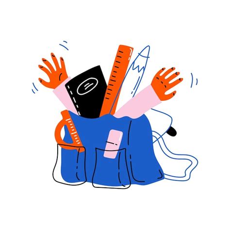 Premium Vector Student Bag