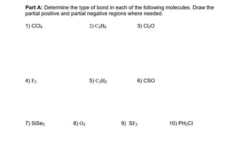 solved part  determine  type  bond
