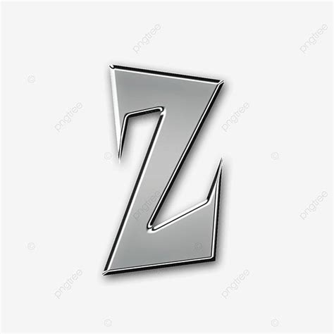 буква Z серебряный текст эффект PNG , графика, Png, текстовый эффект ...