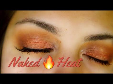 Urban Decay Naked Heat Eye Makeup Tutorial Warm Orange Smoky Eyes YouTube