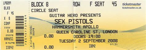 Aural Sculptors The Stranglers Live Sex Pistols Hammersmith Apollo London 2nd September 2008