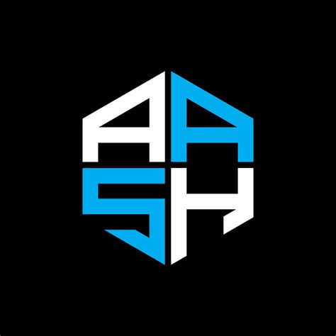 asch Brief Logo kreativ Design mit Vektor Grafik, asch einfach und ...