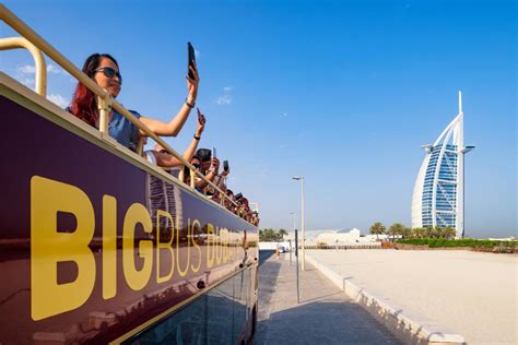 Dubai Open-Top Bus Tour with Dhow Cruise - Hop On Hop Off Plus