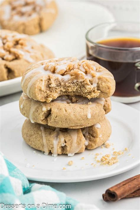 Coffee Cake Cookies - Desserts on a Dime
