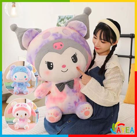 Sanrio Kawaii Melody Kuromi Plush Doll Toy Anime Plush Toy Transformation Doll Cute Girlfriend