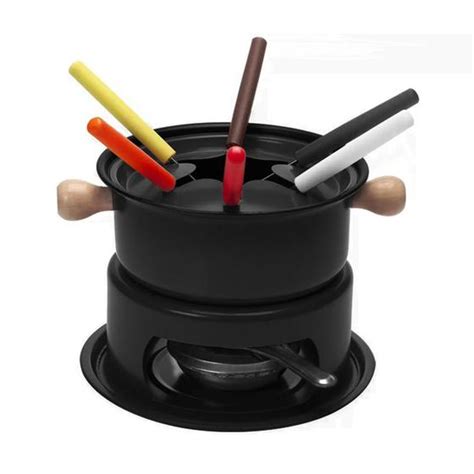 Conjunto Pe As De Fondue Inox Para Queijo Ou Chocolate Casambiente