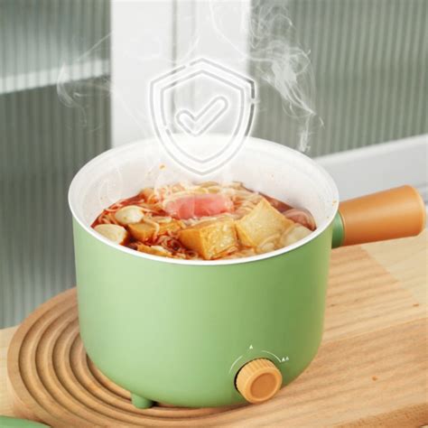 Clearance Dusknt Small Electric Hot Pot Blue European Standard