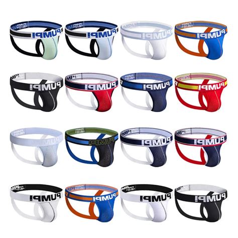 Cotton Sexy Mens Thongs Gay G String Jockstrap Underwear Soft Breathable Male Bikini Panties