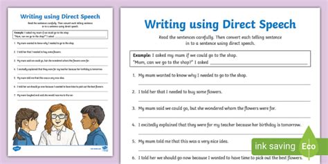 Dialogue Writing Worksheet Pdf Twinkl Twinkl