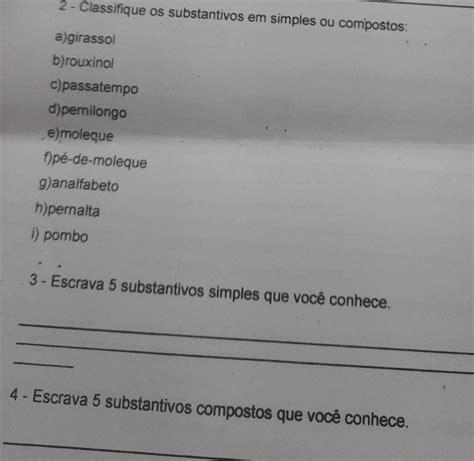 Girassol É Um Substantivo Simples Ou Composto