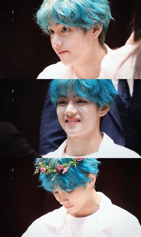 Fresh On Twitter Taehyung Blue Hair Bts Taehyung