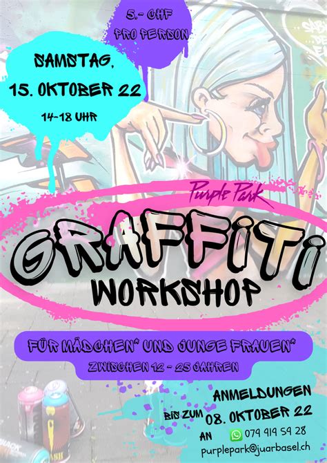 Graffiti Workshop für Mädchen und junge Frauen JuAr Basel JuAr Basel