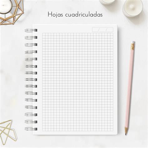 Cuaderno A5 Hojas Cuadriculadas