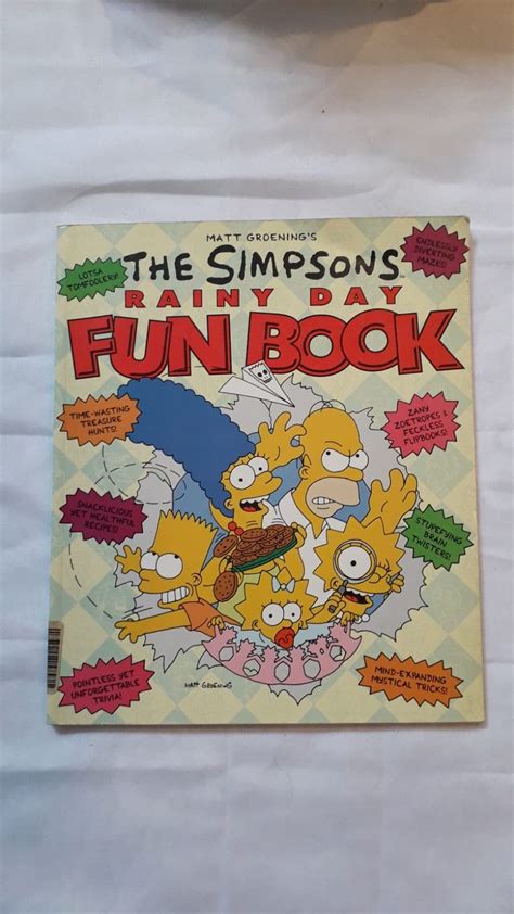 The Simpsons Rainy Day Fun Book Groening Matt Groening Matt