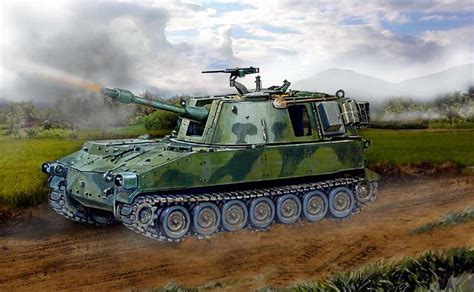 M108, Самоходная артиллерийская установка | Энциклопедия военной техники