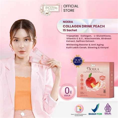 Jual Noera Collagen Drink Peach With Birdnest And Saffron Extract