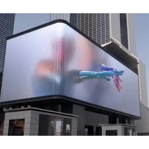 Hz L Shape Naked Eye D Outdoor LED Video Wall Billboard For