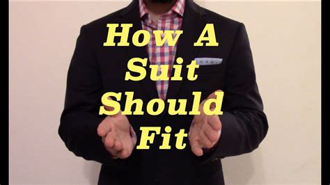 How A Mens Suit Should Fit Youtube