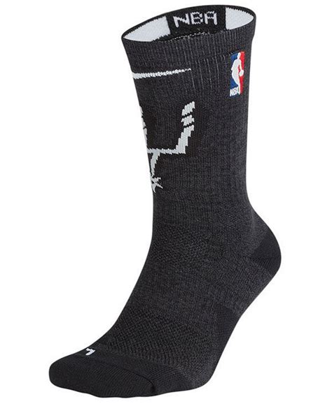Nike Mens San Antonio Spurs Elite Team Crew Socks Macys