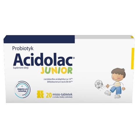 Acidolac Junior O Smaku Bia Ej Czekolady Misio Tabletek Allecco Pl