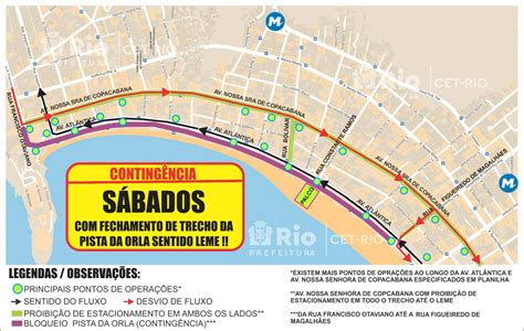 Cet Rio Monta Esquema De Tr Nsito Para Evento Na Praia De Copacabana No