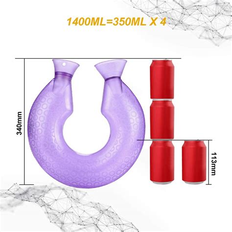 Buzifu Hot Water Bottle U Shaped Neck Shoulder Pvc Hot Water Bag Rubber Hot Water Filled Bottle