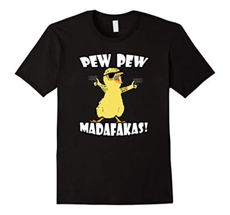 Pew Pew Madafakas Crazy Chick Funny Graphic T Shirt For Men