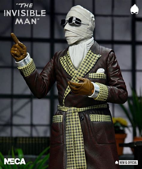 Neca Universal Monsters The Invisible Man Action Figure Scale