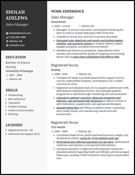 3 RN Career Change Resume Examples For 2024